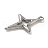 Anti-Tarnish 304 Stainless Steel Pendants STAS-Q334-55P-2