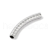 304 Stainless Steel Curved Tube Beads STAS-M071-03J-P-3