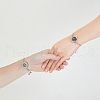 FIBLOOM 2Pcs 2 Styles 316 Surgical Stainless Steel Rhinestone Diffuser Locket Slider Bracelets BJEW-FI0001-84B-3