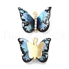 Transparent Resin Pendants PALLOY-K011-03G-2