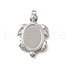 304 Stainless Steel Pendant Cabochon Settings STAS-C122-16A-P-1