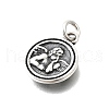 925 Sterling Silver Thinking Angel Charms STER-G046-05AS-2