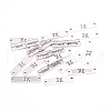 Tibetan Style Alloy Links Connectors PALLOY-WH0072-41AS-RS-2