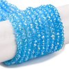 Baking Electroplate Glass Beads Strands X-DGLA-A039-J4mm-B12-1