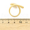 304 Stainless Steel Cuff Rings for Women RJEW-B121-05B-G-5