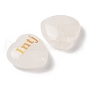 Natural Quartz Crystal Heart Engraving MBTI Figurines Statues for Home Office Desk Decorations X1-G-K353-05B-2