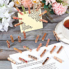 10Pcs 10 Styles Flower Printed Wooden Craft Pegs Clips AJEW-WH0248-505-5
