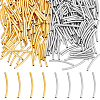 Unicraftale 300Pcs 2 Colors Brass Tube Beads KK-UN0003-08-1