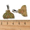 Natural Unakite Pendants G-Z067-01P-02-4