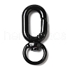 Spray Painted Alloy Swivel Lobster Claw Clasps PALLOY-P292-01-2