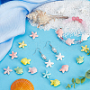 SUNNYCLUE 20Pcs 10 Style Ocean Theme Handmade Porcelain Beads PORC-SC0001-06-4