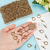 GOMAKERER 150Pcs Tibetan Style Alloy Toggle Clasps FIND-GO0002-99AG-3