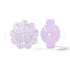 Transparent Spray Painted Glass Beads GLAA-I050-06C-3