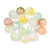 Spray Painting Imitation Jade Glass Beads GLAA-L046-8mm-03C-2