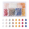 Biyun 400Pcs 8 Style Electroplate Glass Beads Strands EGLA-BY0001-02-1