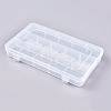 15 Grids Polypropylene(PP) Crafts Storage Boxes CON-K004-10-2