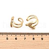 Brass Micro Pave Cubic Zirconia Ear Cuff Findings for Women EJEW-F370-05G-3