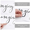 PVC Quotes Wall Sticker DIY-WH0200-027-5