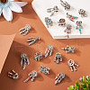 Kissitty 20Pcs 10 Styles Tibetan Style Alloy European Dangle Charms FIND-KS0001-30-13