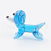 Handmade Lampwork Puppy Home Display Decorations LAMP-J084-24-3