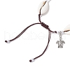 Alloy Turtle Charm Bracelets BJEW-JB11758-05-3