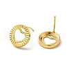 Rack Plating Brass Hollow Out Heart Stud Earrings for Women EJEW-F288-19-3