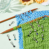 20Pcs 10 Colors Alloy Glass Pendant Stitch Markers HJEW-NB00036-4