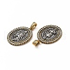 Rack Plating Brass Micro Pave Cubic Zirconia Pendants KK-K165-19-3