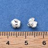 925 Sterling Silver Pave Clear Cubic Zirconia 3D Flower Charms STER-D302-12S-3