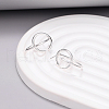 Minimalist S925 Sterling Silver C-Shaped Stud Earrings OO7633-4