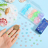 SUNNYCLUE 360Pcs 6 Colors  Rainbow Iridescent Plating Transparent Resin Decoden Cabochons RESI-SC0005-64-3