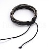 Adjustable Twine Style Leather Cord Bracelets BJEW-F173-09-3