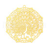 Brass Filigree Big Pendants KKC-T003-12G-1