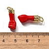 Brass Enamel Pendants KK-Q043-29A-02-3
