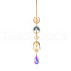 Glass Teardrop Hanging Suncatcher Prism Ornament PW-WG88031-06-1