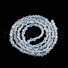 Transparent Imitation Jade Glass Beads Strands GLAA-N052-05A-B07-2