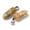 Natural Crazy Agate Pendants G-Z067-07P-19-3