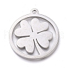 Non-Tarnish 304 Stainless Steel Pendants STAS-L245-018P-2