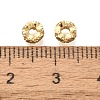 Rack Plating Brass Micro Pave Clear Cubic Zirconia Beads KK-H508-23A-G-2