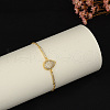 Elegant Brass Teardrop Link Bracelets DG0547-1-2