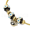 Brass European Bracelets BJEW-C080-01G-02-2