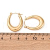 Ion Plating(IP) 304 Stainless Steel Chunky Oval Hoop Earrings for Women EJEW-F283-08G-1-3