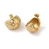 304 Stainless Steel ABS Imitation Pearl Stud Earrings for Women EJEW-B048-01G-02-2