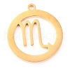 304 Stainless Steel Pendants STAS-O142-70G-E-1
