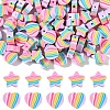 100Pcs 2 Styles Handmade Polymer Clay Beads CLAY-YW0001-97-1