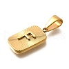 304 Stainless Steel Pendants STAS-S161-01F-G-2