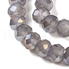 Baking Electroplate Glass Beads Strands DGLA-A039-J10mm-B06-3