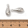 Brass Micro Pave Clear Cubic Zirconia Pendants KK-U013-01P-3