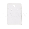 Rectangle Floral Paper Jewelry Display Cards with Hanging Hole CDIS-C004-08A-2