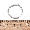 Brass Micro Pave Clear Cubic Zirconia Finger Rings for Women RJEW-S624-02P-5